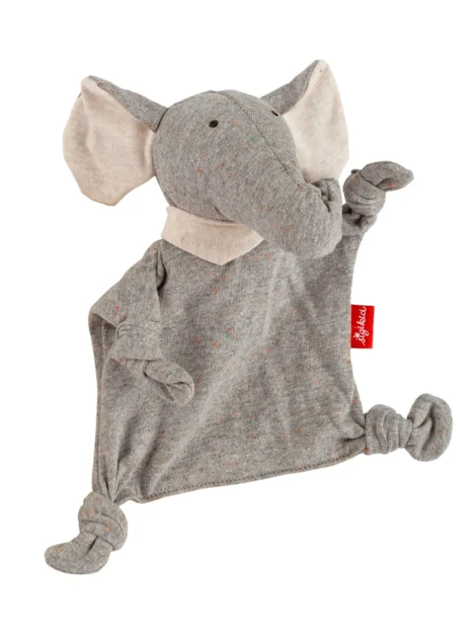 Mini-Schnuffeltuch Elefant in grau
