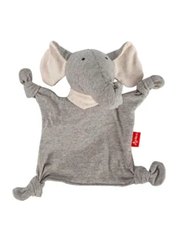 Mini-Schnuffeltuch Elefant in grau