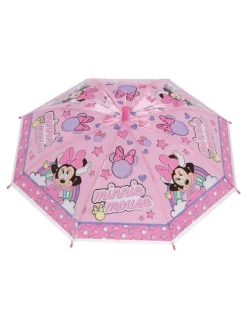 Minnie Maus Kinder Regenschirm für Mädchen 68 cm Durchmesser in Rosa