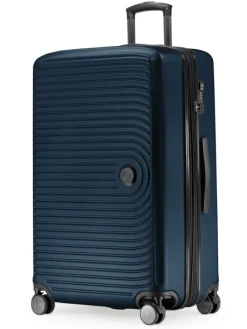 Mitte - Großer Reisekoffer Trolley 77cm XXL Erweiterung TSA 130L in Dunkelblau