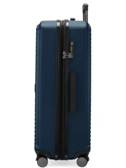 Mitte - Großer Reisekoffer Trolley 77cm XXL Erweiterung TSA 130L in Dunkelblau