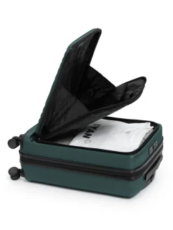 Mitte - Handgepäck-Trolley Toploader, Laptop-Fach, TSA in Waldgrün