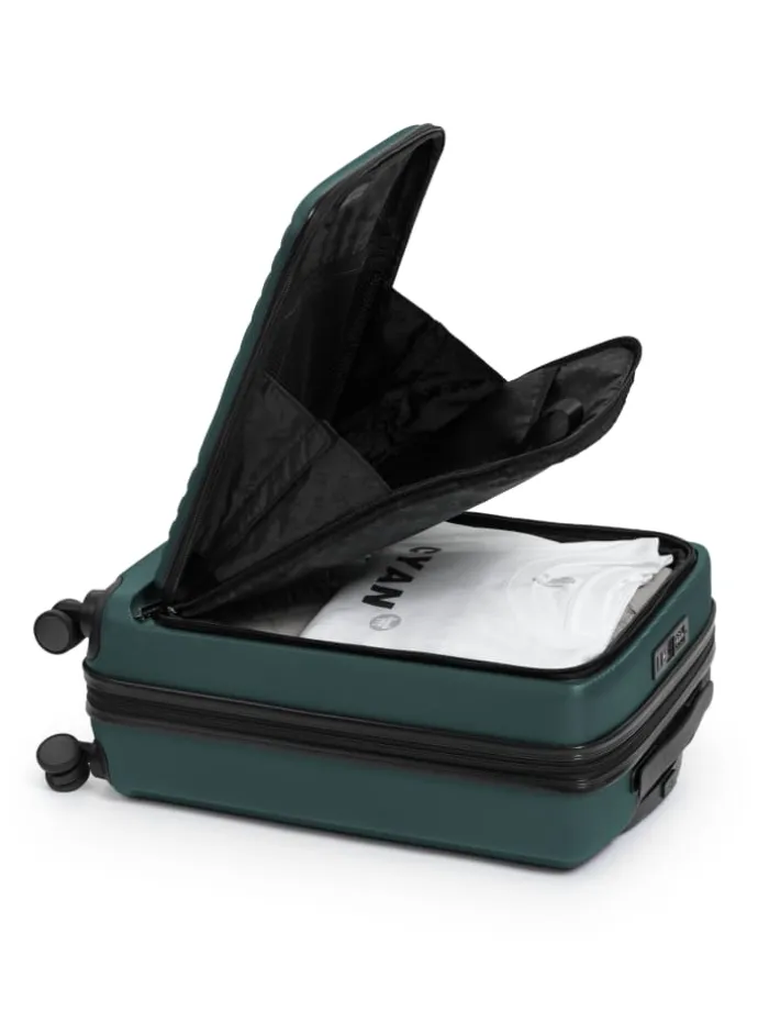 Mitte - Handgepäck-Trolley Toploader, Laptop-Fach, TSA in Waldgrün