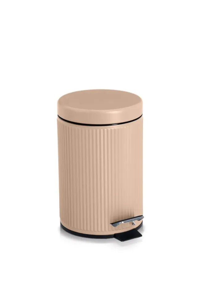 Mülleimer in beige