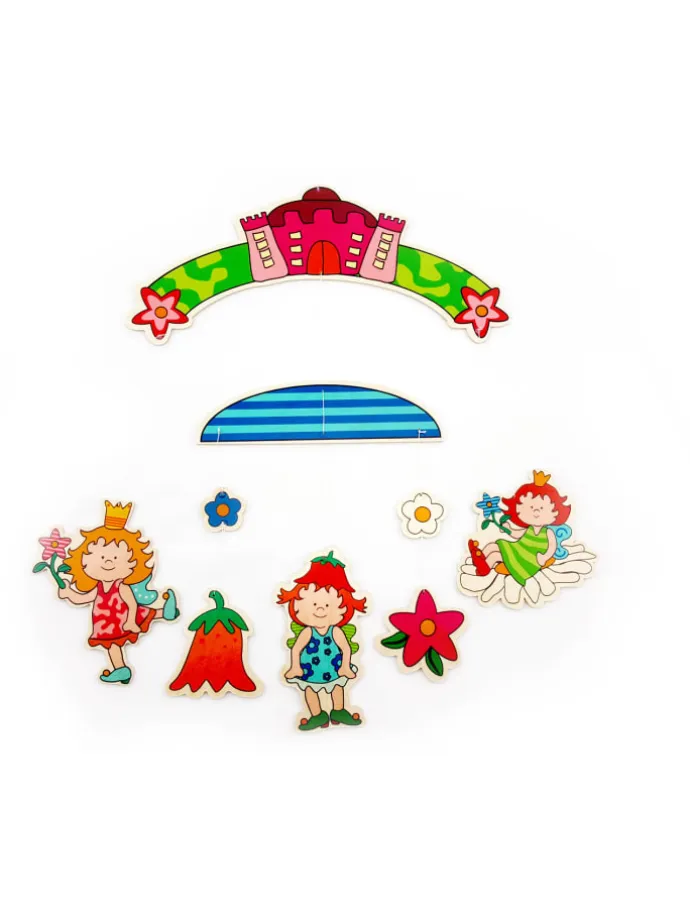 Mobile "Blumenkinder" in Bunt