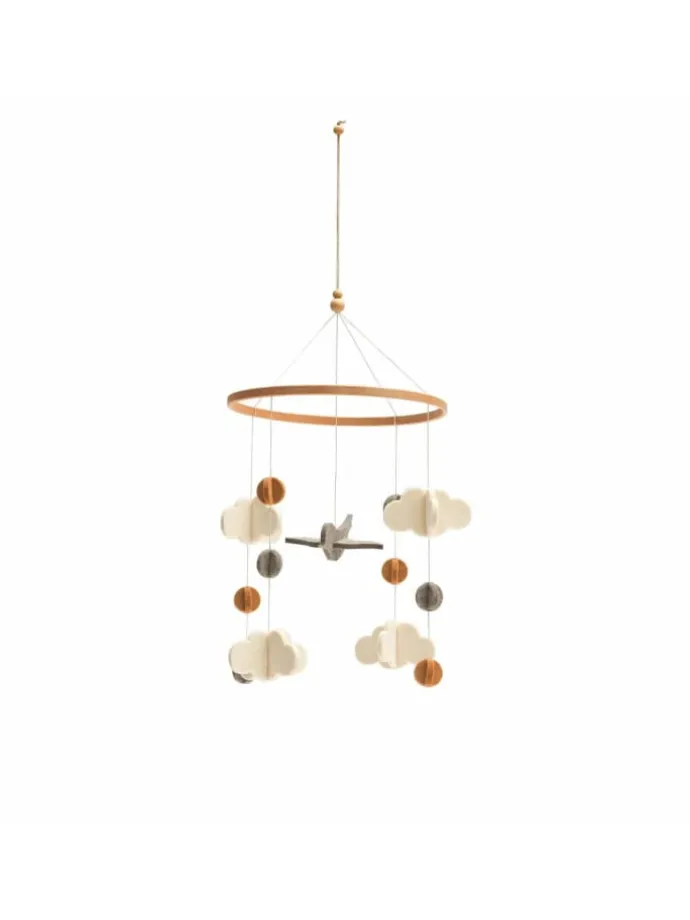 Mobile Wolke in Beige