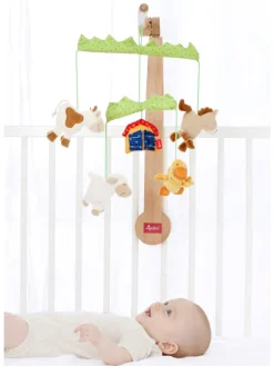 Mobilehalter Holz PlayQ in hellbraun