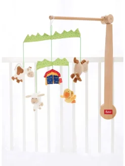 Mobilehalter Holz PlayQ in hellbraun