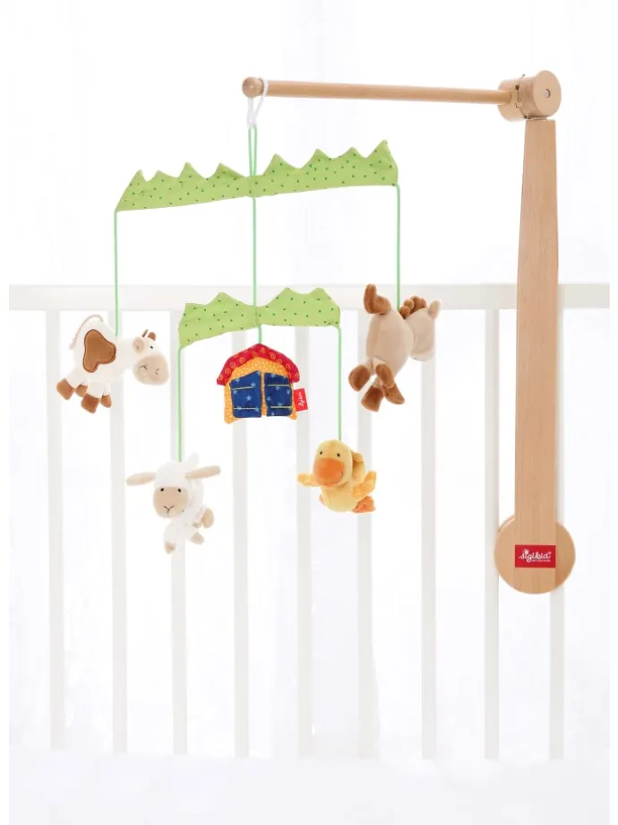 Mobilehalter Holz PlayQ in hellbraun