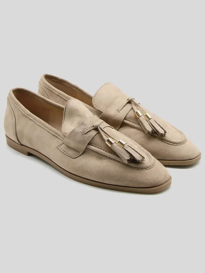 Mokassins in Beige
