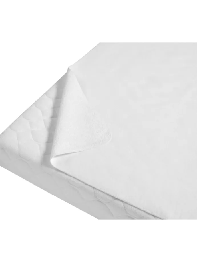 Molton/Frottee-Betteinlage 50x90 cm in weiß