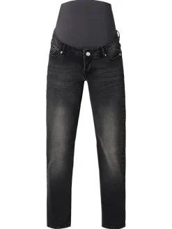 Mom Fit 7/8 Jeans Azua in Black Denim