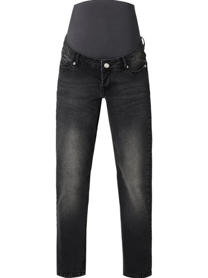 Mom Fit 7/8 Jeans Azua in Black Denim
