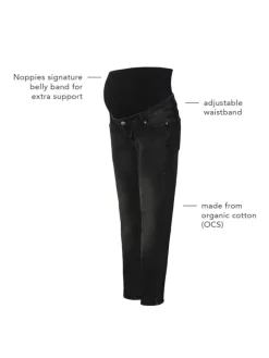 Mom Fit 7/8 Jeans Azua in Black Denim