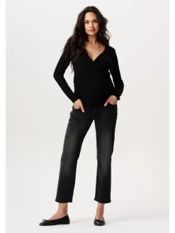 Mom Fit 7/8 Jeans Azua in Black Denim
