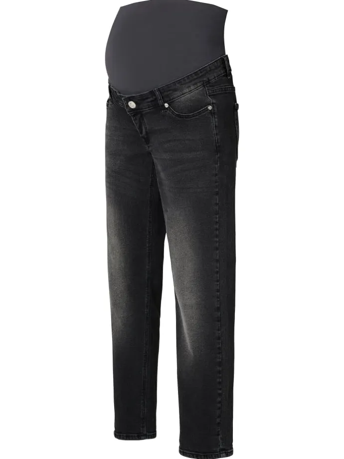 Mom Fit 7/8 Jeans Azua in Black Denim