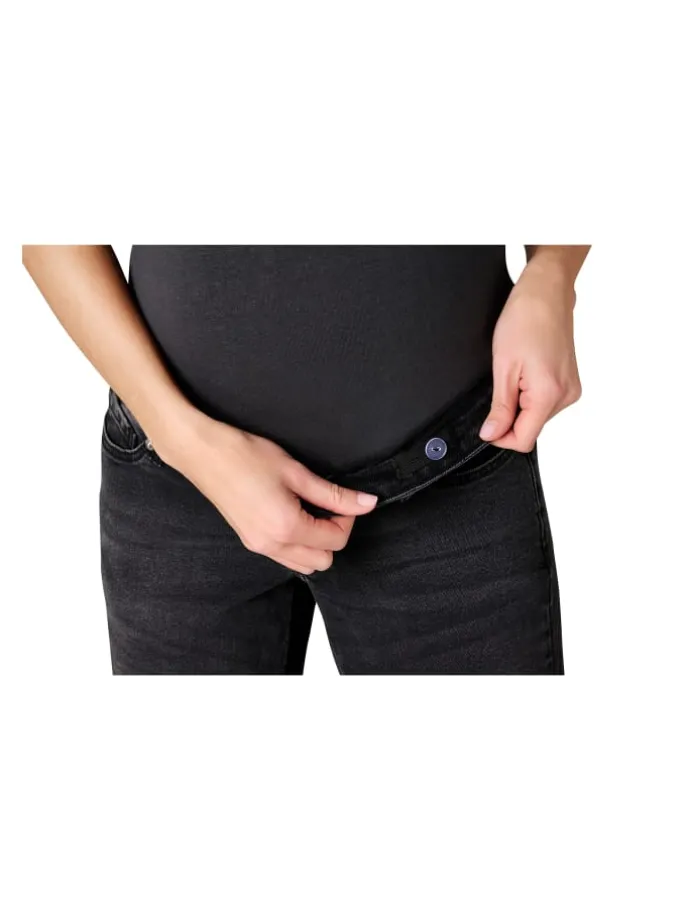 Mom Fit 7/8 Jeans Azua in Black Denim