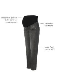 Mom Fit 7/8 Jeans Azua in Grey Denim
