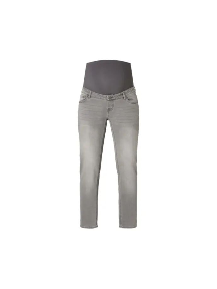 Mom Fit 7/8 Jeans Azua in Grey Denim