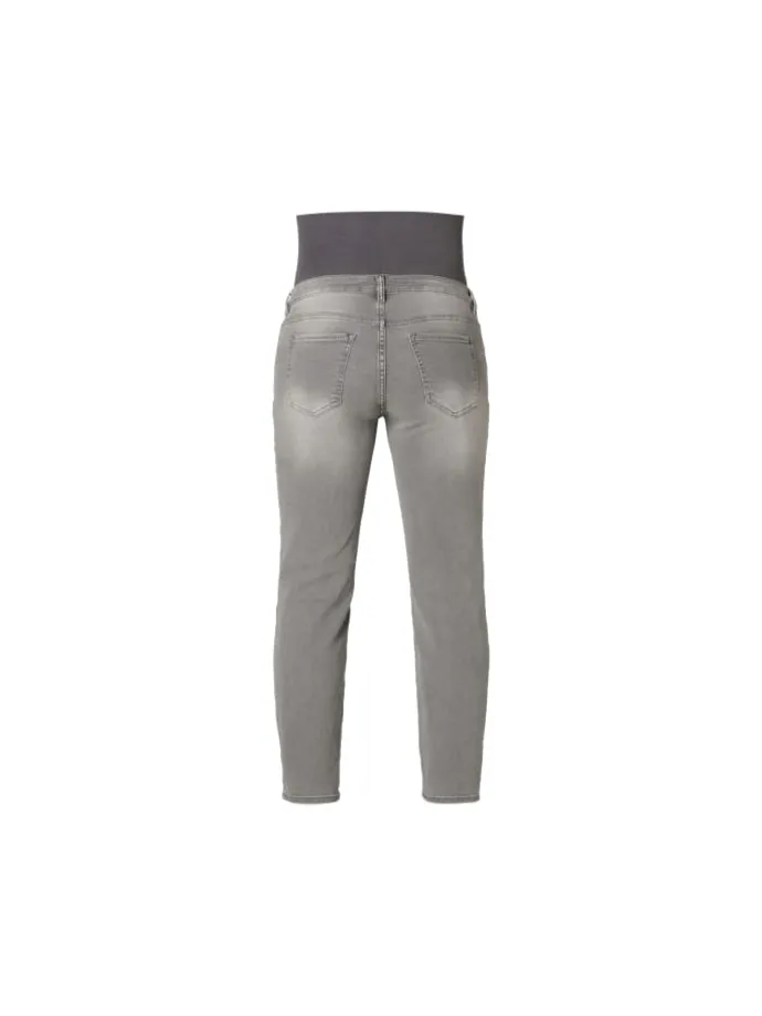 Mom Fit 7/8 Jeans Azua in Grey Denim