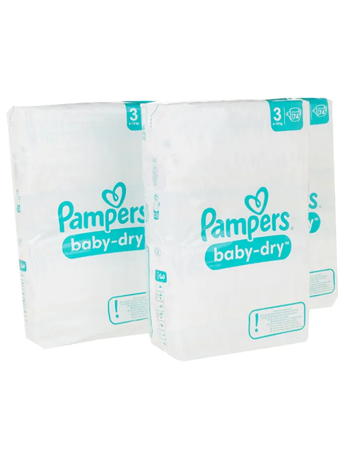 Monatspackung Windeln "Baby Dry", Gr.3, 6-10 kg (222 Stück)