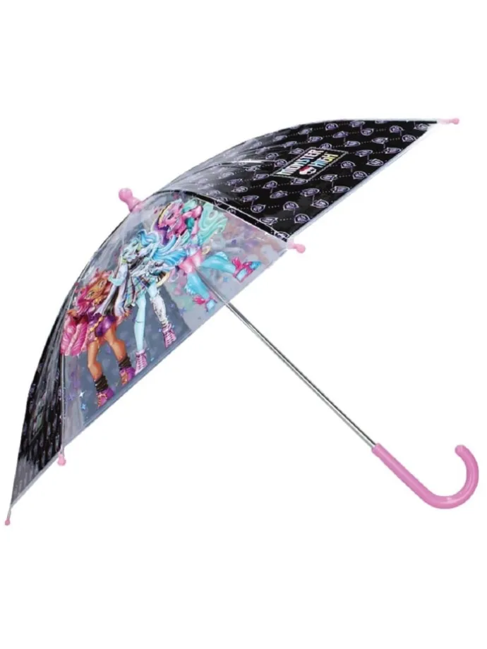 Monster High Regenschirm 60 Ø cm Regentage Coole Schirm für in Rosa