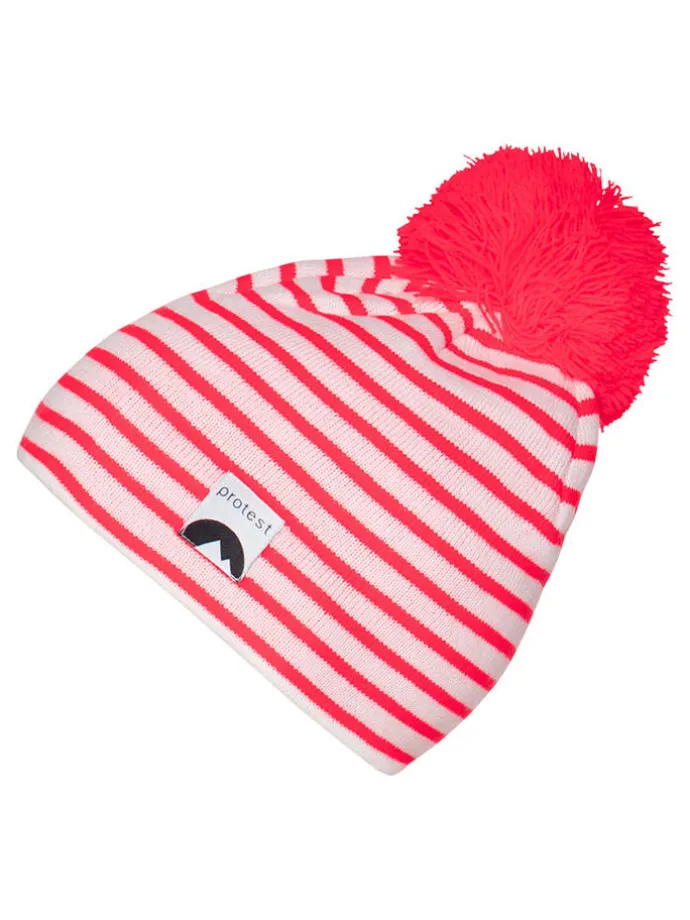 Mütze "Girlfriend" in Rot/ Weiß