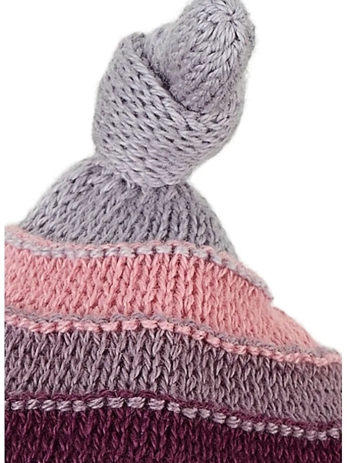 Mütze in Lila/ Rosa/ Creme