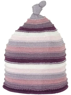 Mütze in Lila/ Rosa/ Creme
