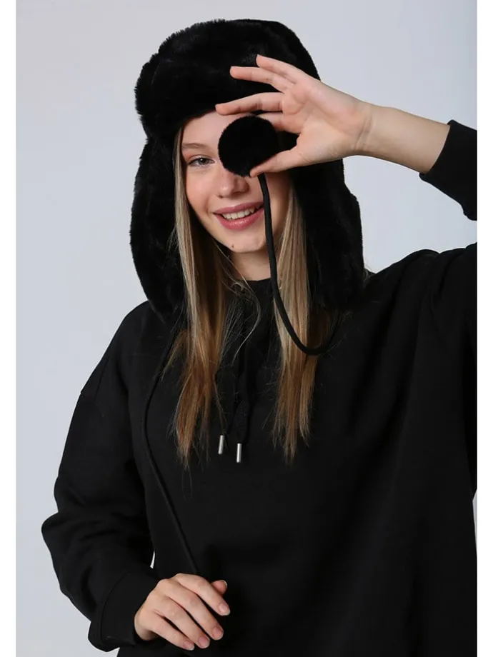 Mütze in Schwarz