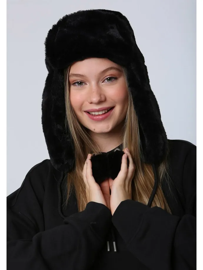 Mütze in Schwarz