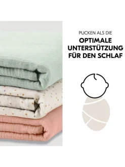 Mullwindeln / Mulltücher / Spucktücher Cuddle in gruen,rosa