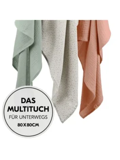 Mullwindeln / Mulltücher / Spucktücher Cuddle in gruen,rosa