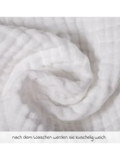 Mullwindeln / Mulltücher / Spucktücher 10er in weiss