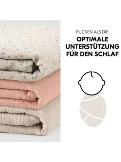 Mullwindeln / Mulltücher / Spucktücher Cuddle in beige,rosa