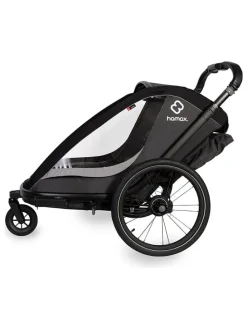 Multifunktionsanhänger "Cocoon Twin" in Grau/ Schwarz