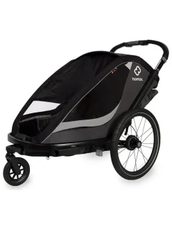 Multifunktionsanhänger "Cocoon Twin" in Grau/ Schwarz