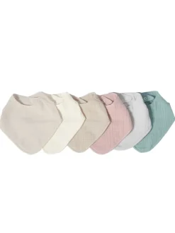 Musselin Lätzchen-Set Altrosa & Beige