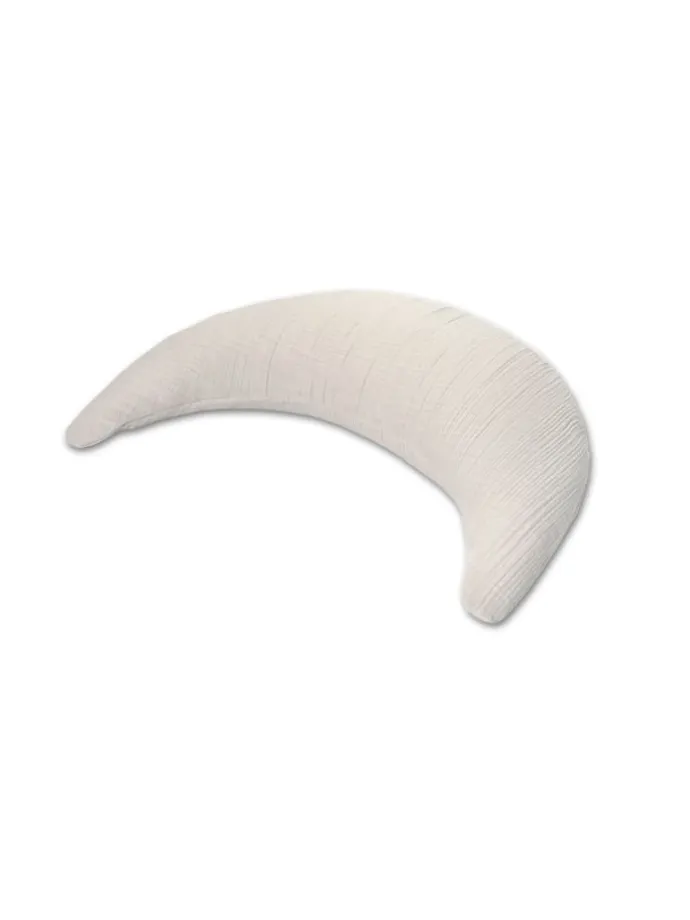 Musselinmond Stillkissen Sandbeige