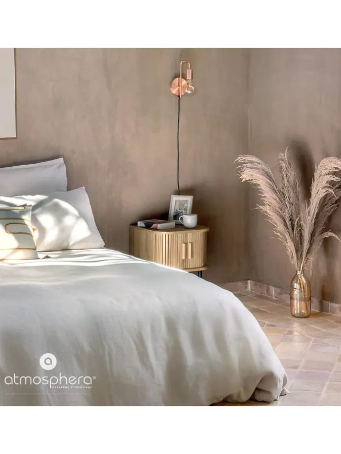 Nachttisch in beige