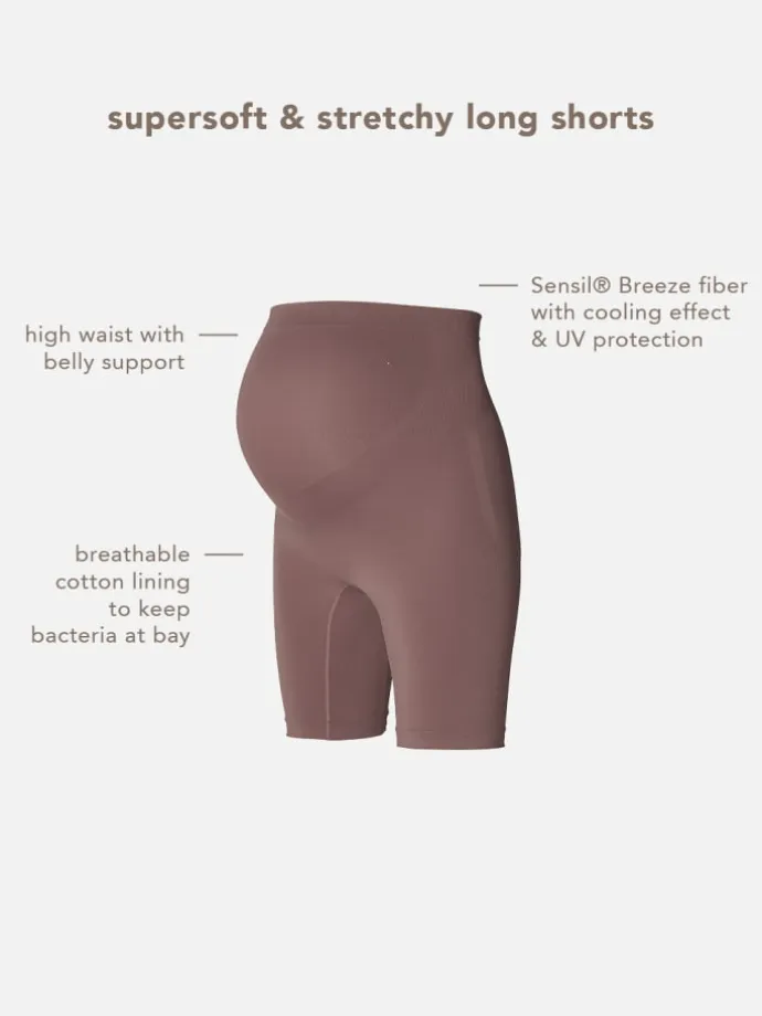 Nahtloser Short Niru Sensil Breeze in Deep Taupe