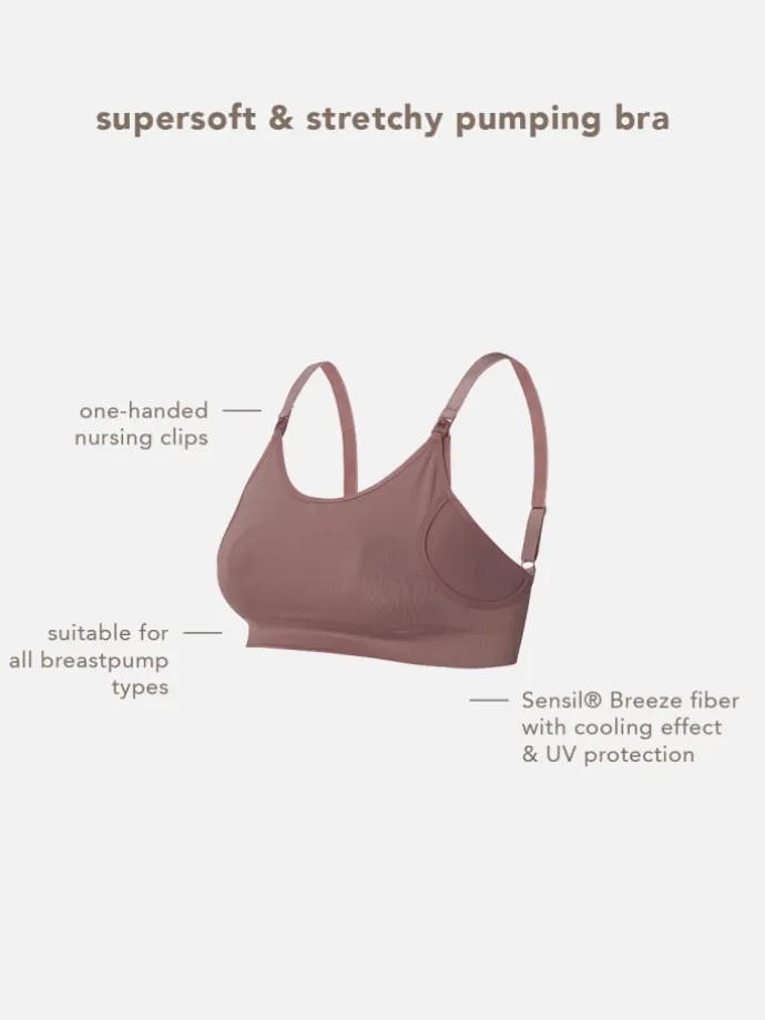 Nahtloser Still-Bh Pumping Mae Sensil Breeze in Deep Taupe