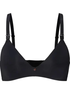Nahtloser Still-Bh Wireless Micro Nursing Bra in Black