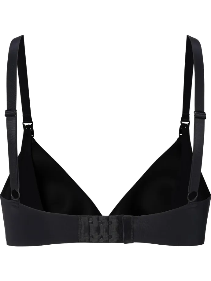 Nahtloser Still-Bh Wireless Micro Nursing Bra in Black