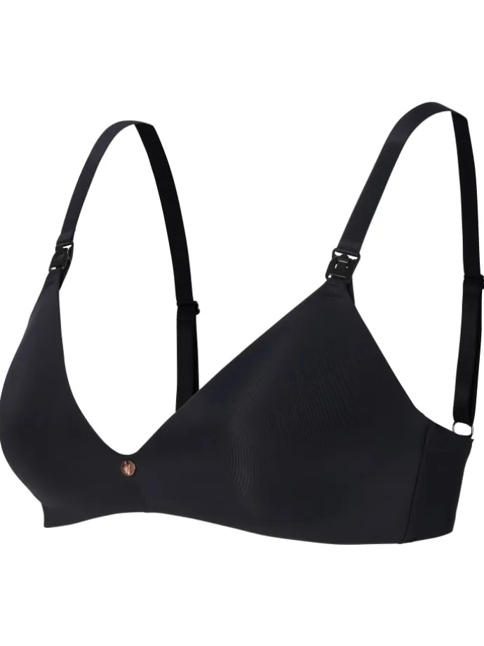 Nahtloser Still-Bh Wireless Micro Nursing Bra in Black