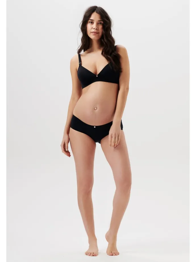 Nahtloser Still-Bh Wireless Micro Nursing Bra in Black