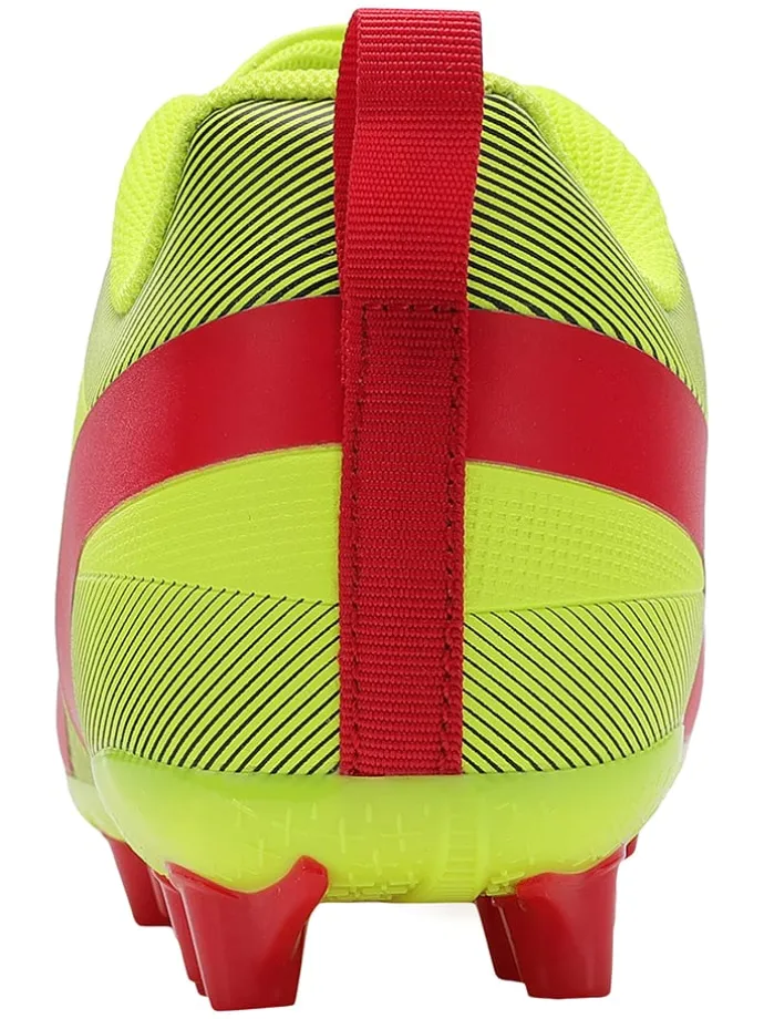Natur- und Kunstrasen-Fußballschuhe "Twist" in Gelb/ Rot