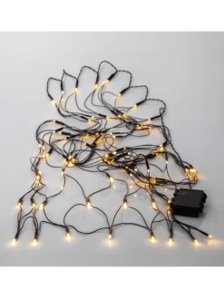 Netz LED-Lichterkette ,Akku, Batterie, warmweiß, outdoor, 80 LEDs, 15