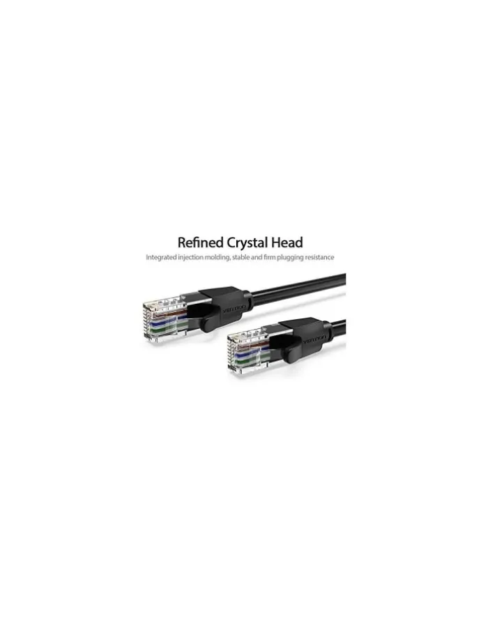 Netzwerkkabel RJ45 LAN-Kabel , UTP, Cat.6a 10m Schwarz