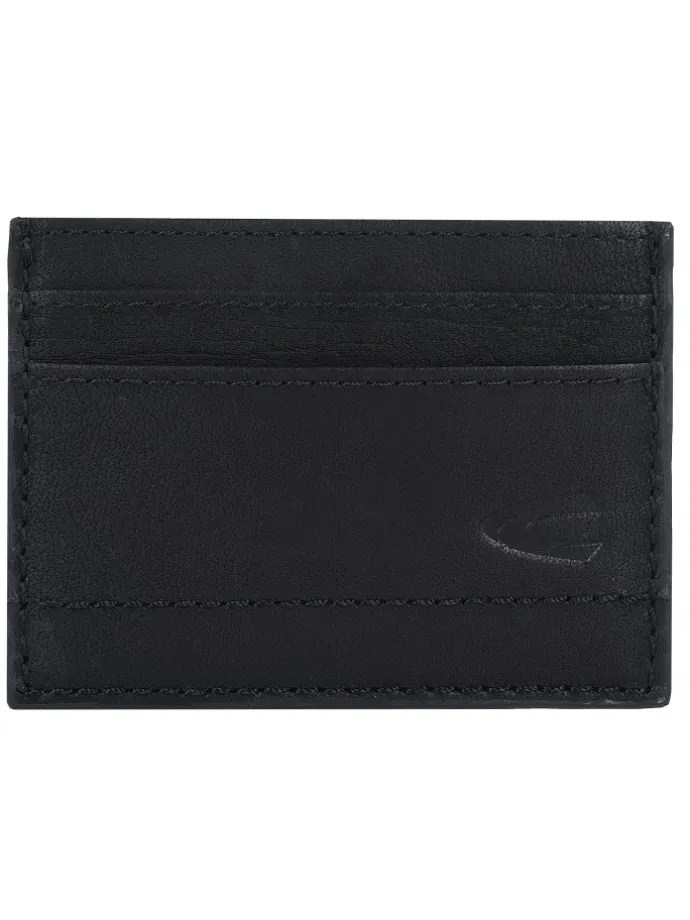Niagara Kreditkartenetui Leder 9,5 cm in schwarz